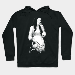 Loretta Lynn / 70s Style Country Fan Design Hoodie